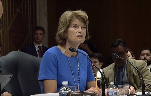 Murkowski during a HELP hearing